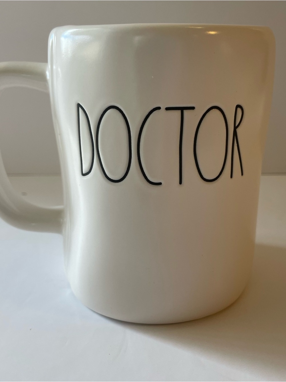 Rae Dunn White 'DOCTOR HERO' Ceramic Mug
